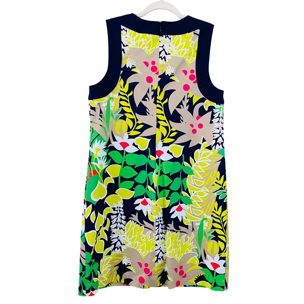 Trina Turk NWT Bev‎ Dress Navy Multi Color Cutout Cocktail Mini Dress Size 4 - Picture 6 of 9